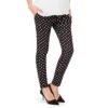Pantalon De Grossesse Fluide à Pois All-over 1 Pantalon De Grossesse Fluide à Pois All-over -Maman et Bé Soldes MP1207 NOIR 1 X