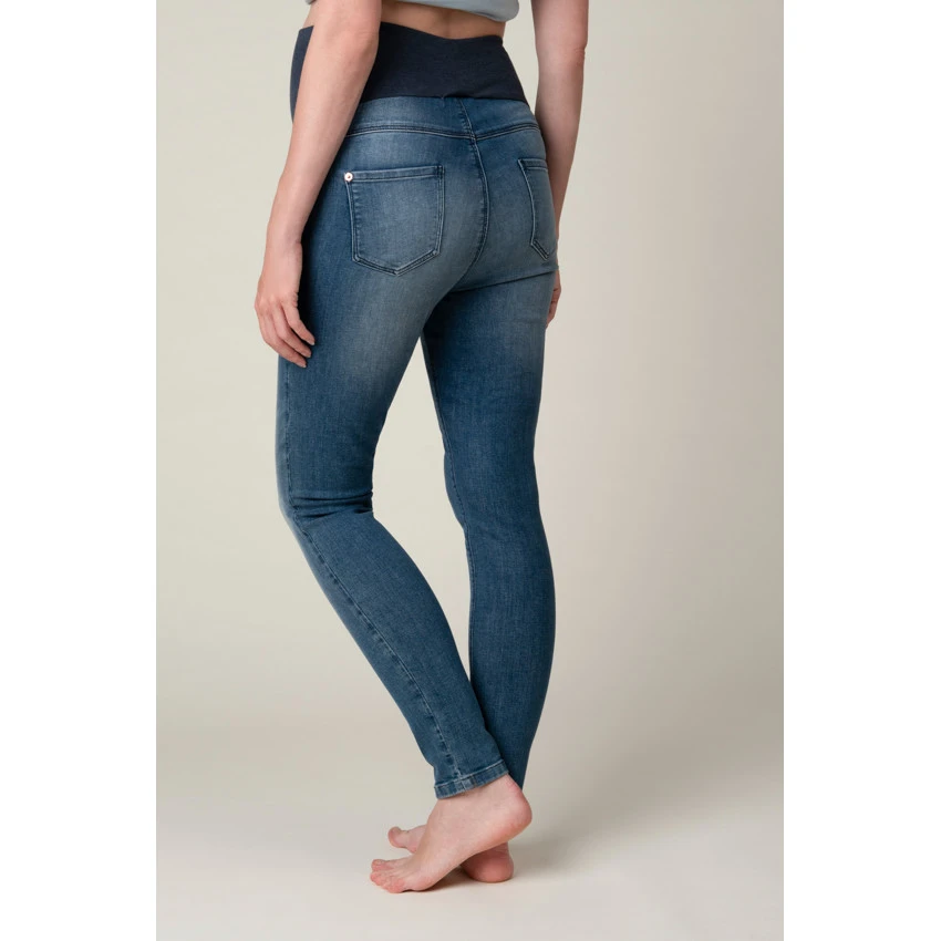 Jean De Grossesse Coupe Slim Effet Délavé 4 Jean De Grossesse Coupe Slim Effet Délavé – Image 2