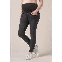 Jean De Grossesse Skinny Effet Délavé à Bandeau Haut 12 Jean De Grossesse Skinny Effet Délavé à Bandeau Haut -Maman et Bé Soldes MP130B NOIR 10 X