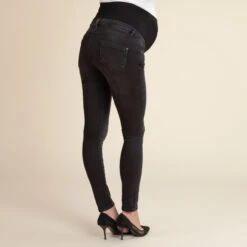 Jean De Grossesse Skinny Effet Délavé à Bandeau Haut 10 Jean De Grossesse Skinny Effet Délavé à Bandeau Haut -Maman et Bé Soldes MP130B NOIR 3 X