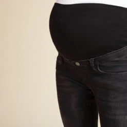 Jean De Grossesse Skinny Effet Délavé à Bandeau Haut 11 Jean De Grossesse Skinny Effet Délavé à Bandeau Haut -Maman et Bé Soldes MP130B NOIR 4 X
