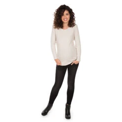Pull De Grossesse Uni En Tricot Doux -Maman et Bé Soldes NP100E GRCH 3 X