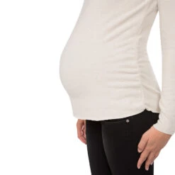 Pull De Grossesse Uni En Tricot Doux -Maman et Bé Soldes NP100E GRCH 4 X