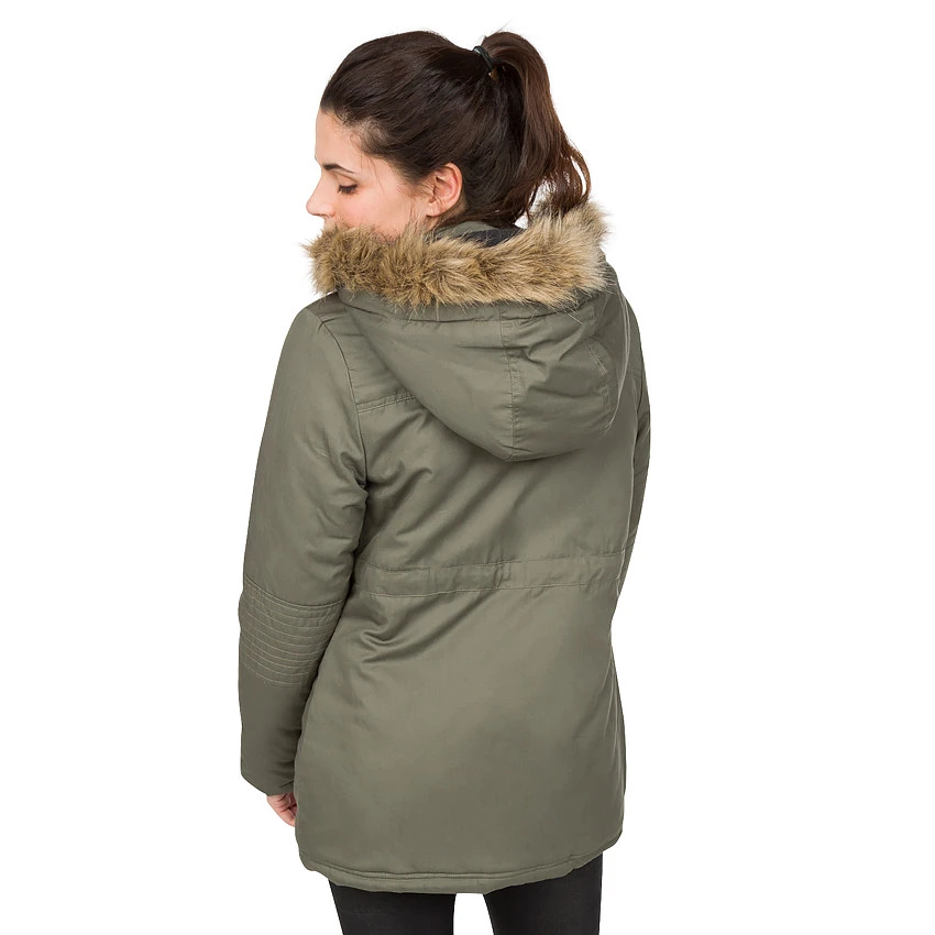 Parka De Grossesse Avec Poches Et Fausse Fourrure Amovible 4 Parka De Grossesse Avec Poches Et Fausse Fourrure Amovible – Image 2