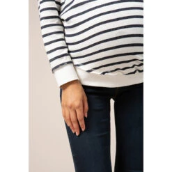 Sweat De Grossesse Esprit Marinière -Maman et Bé Soldes OP0701 BLF 4 X