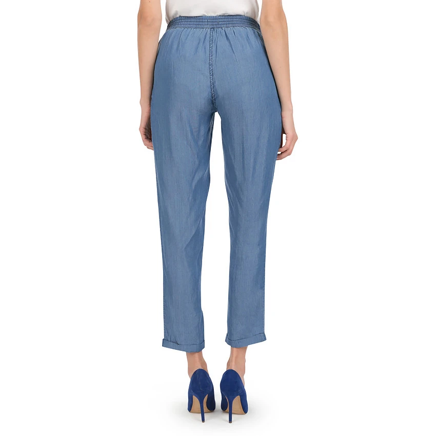 Pantalon De Grossesse En Tencel Avec Liens à Nouer 4 Pantalon De Grossesse En Tencel Avec Liens à Nouer – Image 2