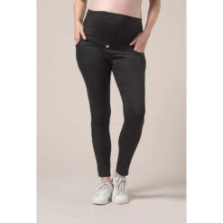 Pantalon De Grossesse En Twill Avec Bandeau Haut 13 Pantalon De Grossesse En Twill Avec Bandeau Haut -Maman et Bé Soldes OP1204 NOI 11 X
