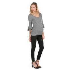 Pantalon De Grossesse En Twill Avec Bandeau Haut 10 Pantalon De Grossesse En Twill Avec Bandeau Haut -Maman et Bé Soldes OP1204 NOI 3 X