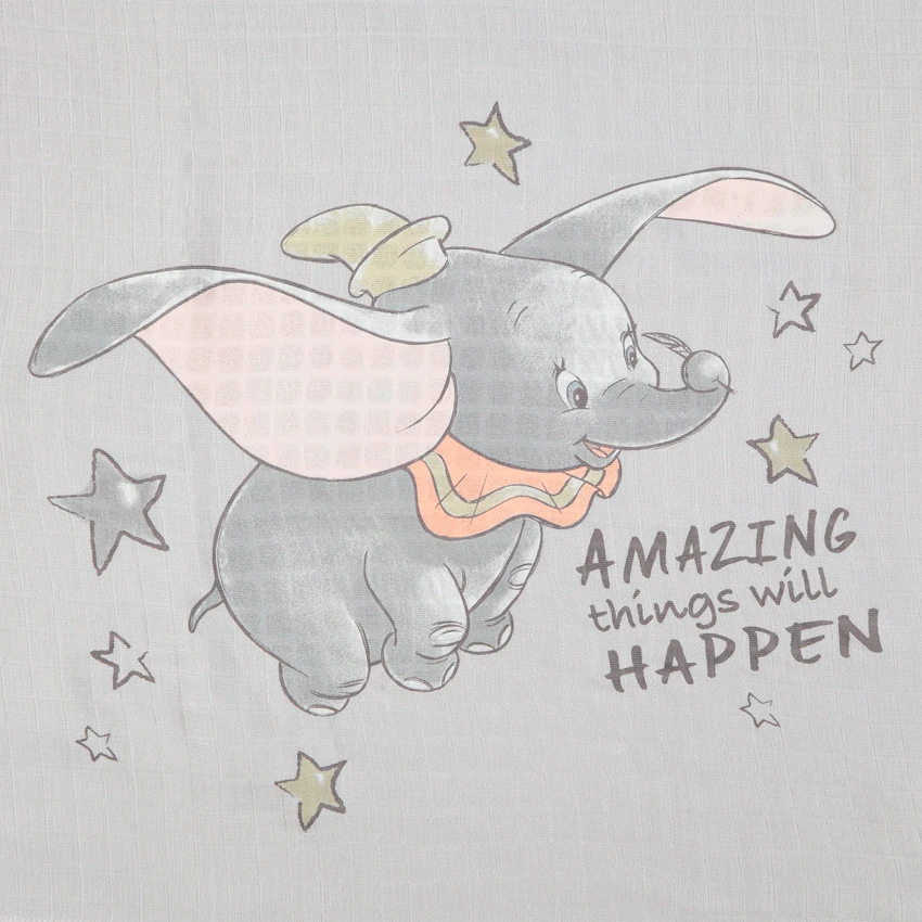 Lot De 3 Langes En Gaze De Coton Dumbo Disney 7 Lot De 3 Langes En Gaze De Coton Dumbo Disney – Image 5