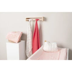 Lot De 2 Langes En Gaze De Coton Rose Et Imprimé Feuilles -Maman et Bé Soldes PBRDR1 ECR 10 X
