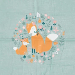 Set De 3 Langes En Coton à Motifs Animaux De La Forêt 11 Set De 3 Langes En Coton à Motifs Animaux De La Forêt -Maman et Bé Soldes PBRDWV ROC 4 X