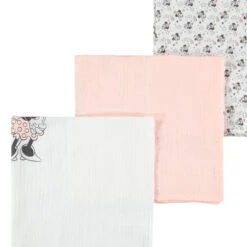 Lot De 3 Langes En Gaze De Coton Minnie Disney -Maman et Bé Soldes PBRE0J ROC 2 X
