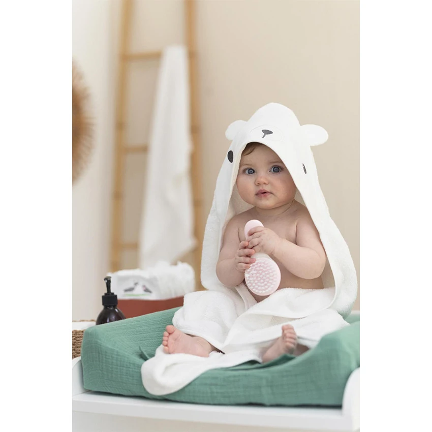 Cape De Bain Et Gant De Toilette Ours 5 Cape De Bain Et Gant De Toilette Ours – Image 3