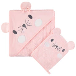 Cape De Bain Et Gant De Toilette Souris