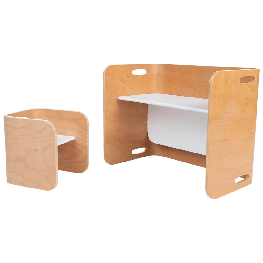 Meuble 3-en-1 Bureau Banc Et Table Avec 1 Chaise 3 Meuble 3-en-1 Bureau Banc Et Table Avec 1 Chaise