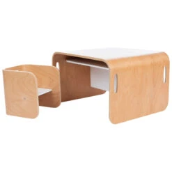 Meuble 3-en-1 Bureau Banc Et Table Avec 1 Chaise 10 Meuble 3-en-1 Bureau Banc Et Table Avec 1 Chaise -Maman et Bé Soldes PCHWEO NoColor 3 X