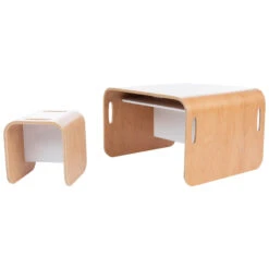 Meuble 3-en-1 Bureau Banc Et Table Avec 1 Chaise 11 Meuble 3-en-1 Bureau Banc Et Table Avec 1 Chaise -Maman et Bé Soldes PCHWEO NoColor 4 X