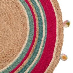 Tapis De Chambre En Jute Avec Pompons 120cm -Maman et Bé Soldes PCHWFQ NoColor 3 X