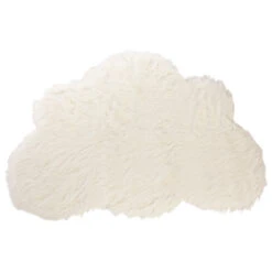 Tapis En Fausse Fourrure Forme Nuage 80x120 Cm