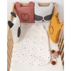 Coussin Ourson Et Raton Laveur Décoratif Ou Modulable En Tour De Lit Ou Tour De Parc -Maman et Bé Soldes PCHWYY GRC 13 X