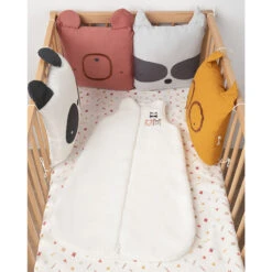 Coussin Ourson Et Raton Laveur Décoratif Ou Modulable En Tour De Lit Ou Tour De Parc -Maman et Bé Soldes PCHWYY GRC 14 X