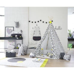 Coussin Décoratif Rayé à Pompons Fluos -Maman et Bé Soldes PCHX0W TRA 10 X