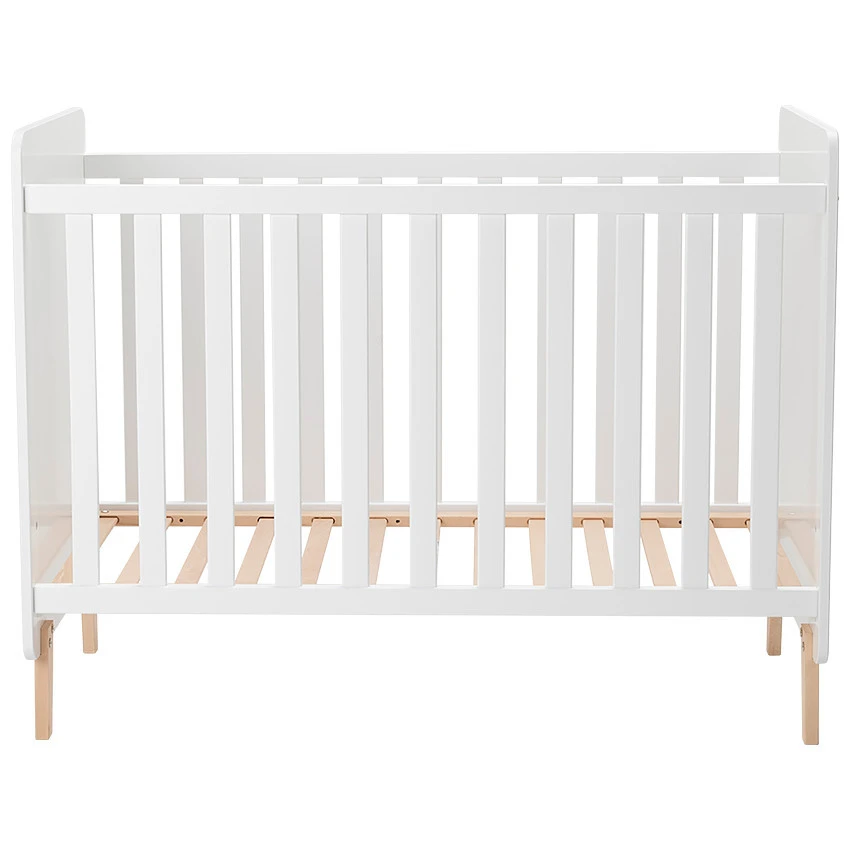 Lit Bébé à Barreaux En Bois Noah 60x120 Cm 4 Lit Bébé à Barreaux En Bois Noah 60x120 Cm – Image 2