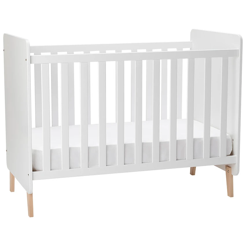 Lit Bébé à Barreaux En Bois Noah 60x120 Cm 5 Lit Bébé à Barreaux En Bois Noah 60x120 Cm – Image 3