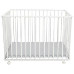 Parc Pliable En Bois Pocket - Blanc