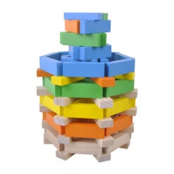 Jeu De Construction En Bois 100 Pièces