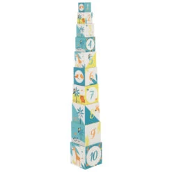 Jouet 1er âge Cubes à Empiler Crazy Jungle