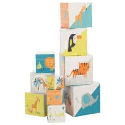 Jouet 1er âge Cubes à Empiler Crazy Jungle -Maman et Bé Soldes PJPQQZ NoColor 3 X