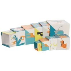 Jouet 1er âge Cubes à Empiler Crazy Jungle -Maman et Bé Soldes PJPQQZ NoColor 4 X
