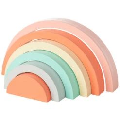 Jouet 1er âge Arc-en-ciel à Empiler Crazy Colors -Maman et Bé Soldes PJPQR9 NoColor 3 X