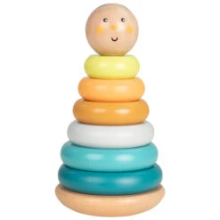 Jouet Tour à Empiler En Bois Crazy Jungle