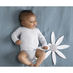 Doudou Plat Spécial Bébés Prématurés Fleur -Maman et Bé Soldes PJPXXF BLA 10 X