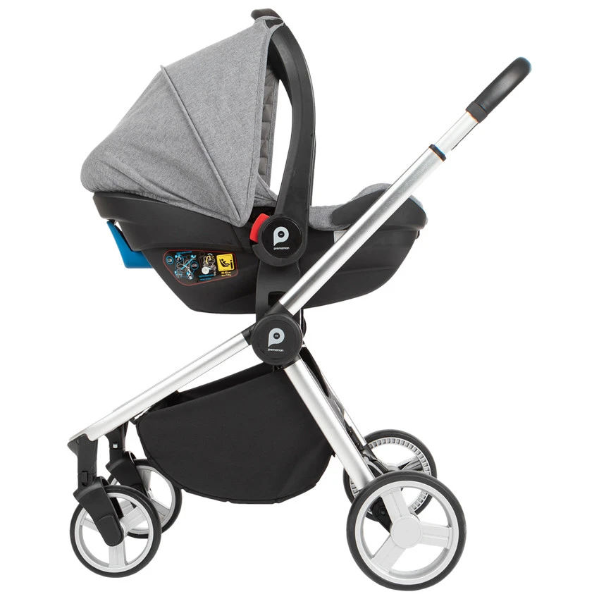 Poussette Trio Tessa - Gris Chiné 7 Poussette Trio Tessa - Gris Chiné – Image 5