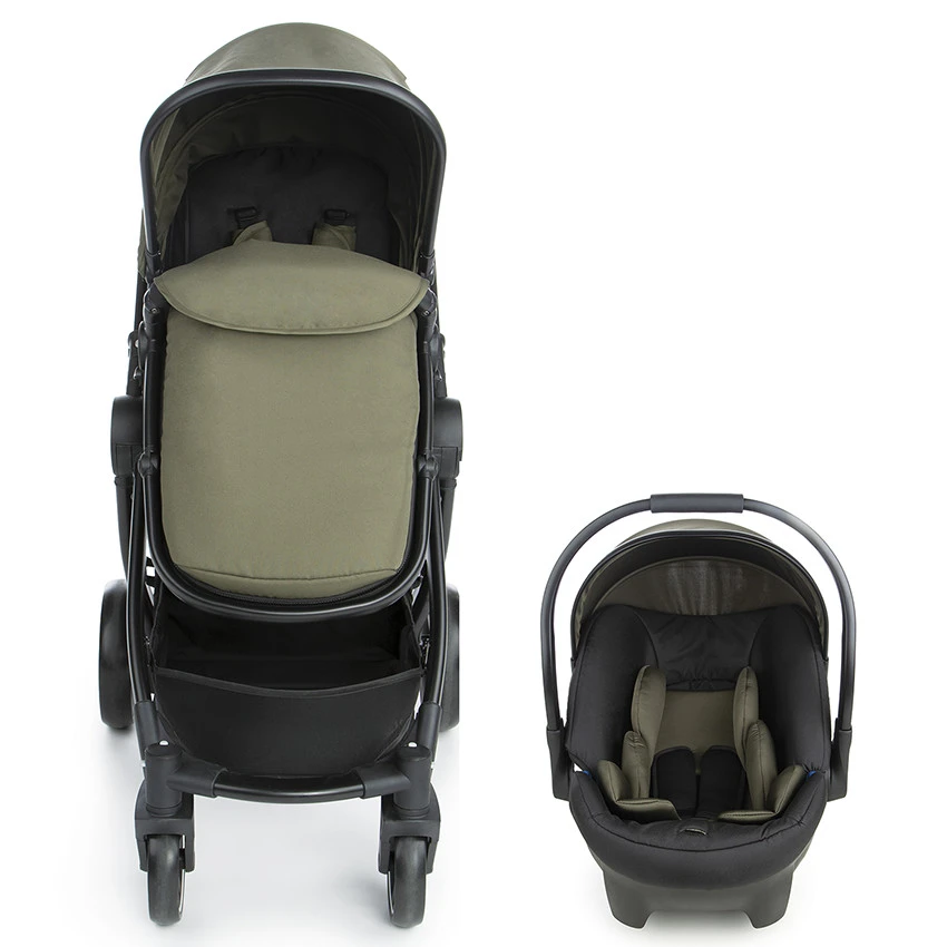 Poussette Trio Combinée Théa - Kaki 3 Poussette Trio Combinée Théa - Kaki