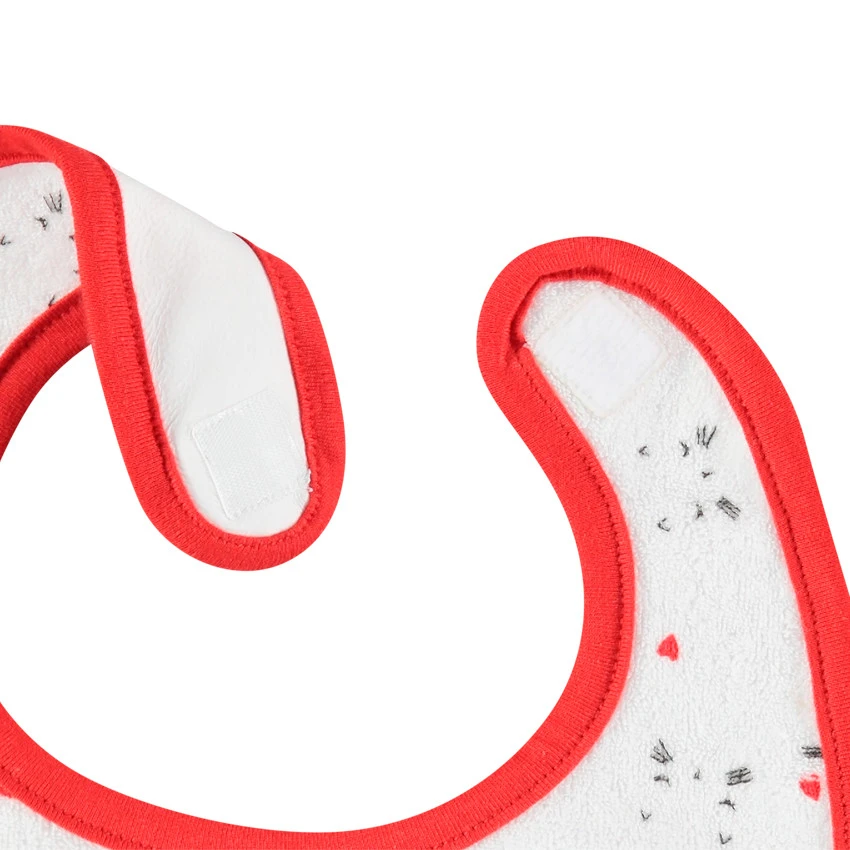 Lot De 3 Bavoirs En éponge Print Chats Et Coeur 4 Lot De 3 Bavoirs En éponge Print Chats Et Coeur – Image 2