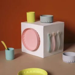 Set Repas En Silicone 3 Pcs - Origami 7 Set Repas En Silicone 3 Pcs - Origami -Maman et Bé Soldes PREYW4 NoColor 10 X