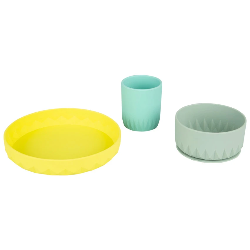 Set Repas En Silicone 3 Pcs - Origami 3 Set Repas En Silicone 3 Pcs - Origami