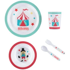 Set Repas Circus - 5 Pièces -Maman et Bé Soldes PREYW5 NoColor 3 X