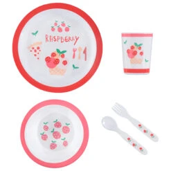 Set Repas Raspberry - 5 Pièces
