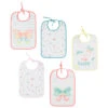 Lot De 5 Bavoirs à Motifs Fantaisie Et Papillons Colorés 2 Lot De 5 Bavoirs à Motifs Fantaisie Et Papillons Colorés -Maman et Bé Soldes PREZR0 BLA 1 X