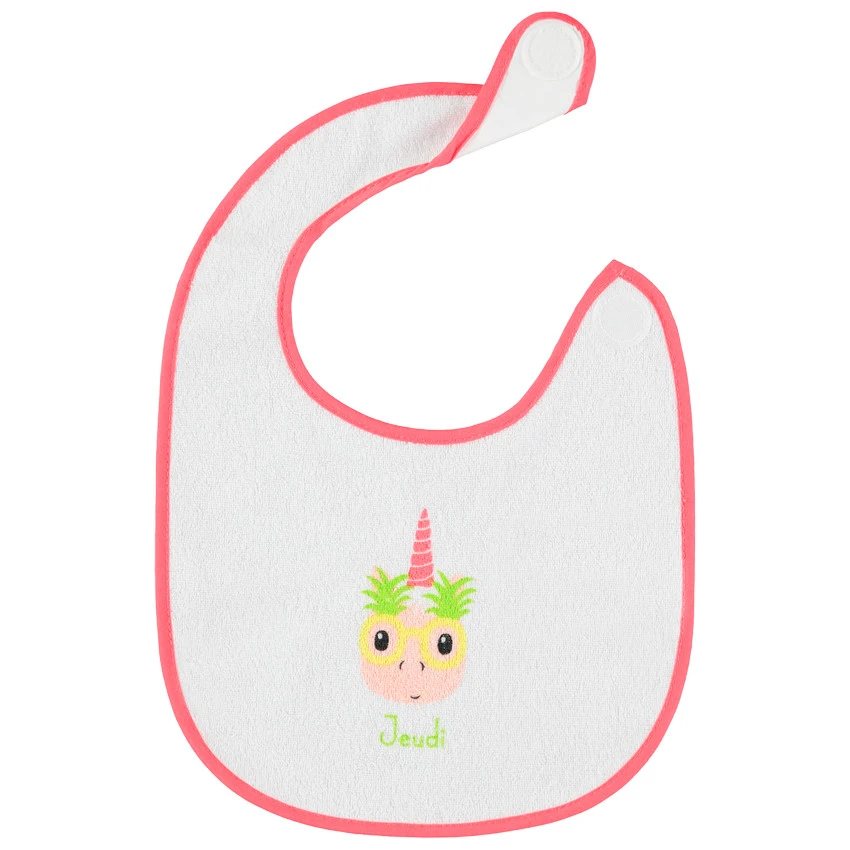Lot De 7 Bavoirs En éponge Motif Licorne 4 Lot De 7 Bavoirs En éponge Motif Licorne – Image 2