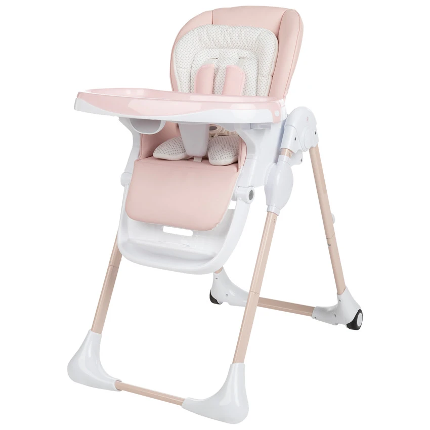 Chaise Haute Réglable Jude 0+ - Rose 4 Chaise Haute Réglable Jude 0+ - Rose – Image 2