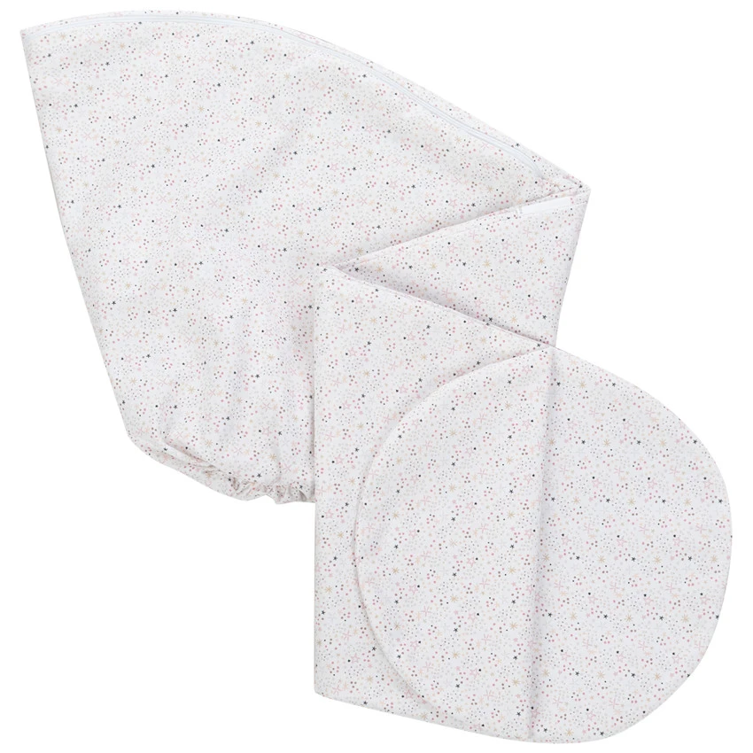 Housse Coussin D'allaitement 190cm - Étoiles Roses 3 Housse Coussin D'allaitement 190cm - Étoiles Roses