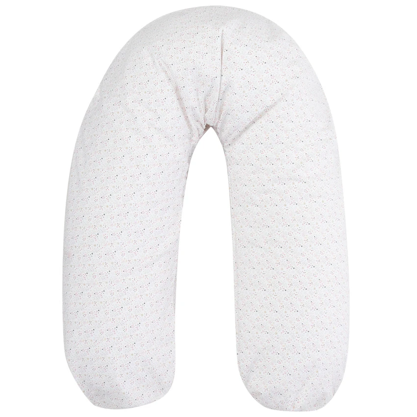 Housse Coussin D'allaitement 190cm - Étoiles Roses 4 Housse Coussin D'allaitement 190cm - Étoiles Roses – Image 2