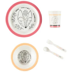 Set Repas 5pcs En Mélaminé Kingfox